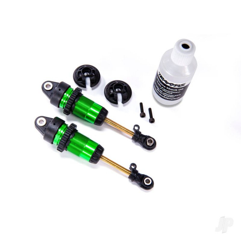 Traxxas Shocks, GTR Long Green-anodised, PTFE-coated bodies with TiN shafts (fully assembled, with out springs) (2 pcs)