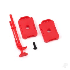 Traxxas Fuel canisters (left & right)/ jack (red) (fits 9712 body)