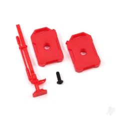 Traxxas Fuel canisters (left & right)/ jack (red) (fits 9712 body)
