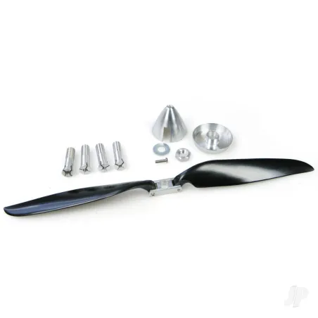 JP 11x8 Folding Propeller With 38mm CNC Aluminium Spinner