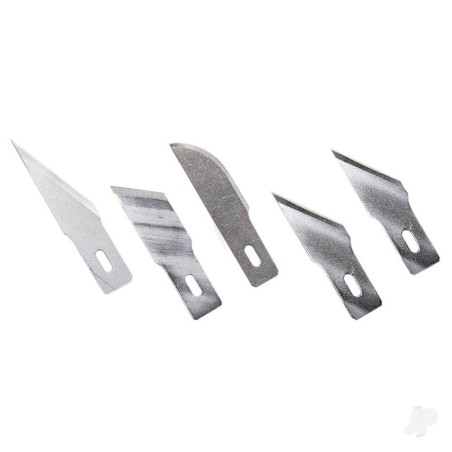 Excel 5 Assorted Heavy Duty Blades (2, 19, 22, 2x 24), Shank 0.345" (0.88 cm) (5 pcs) (Carded)