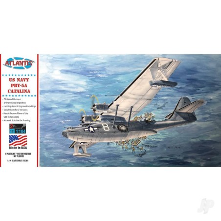 Atlantis Models 1:104 PBY-5A Catalina US NAVY Seaplane