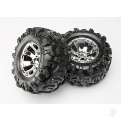 Traxxas Tyres and Wheels, Assembled Glued Canyon At Tyres (2 pcs)