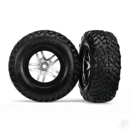Traxxas Tyres and Wheels, Assembled Glued SCT Off-Road Racing Tyres (2 pcs)