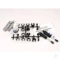 Traxxas Ultra shocks (black) (Long) (complete with spring pre-load spacers & springs) (Front) (2 pcs)