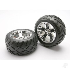 Traxxas Tyres and Wheels, Assembled Glued Anaconda Tyres (Nitro Front) (1 Left, 1 Right)