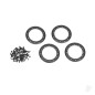 Traxxas Beadlock rings, black (2.2in) (Aluminium) (4 pcs) / 2x10 CS (48)