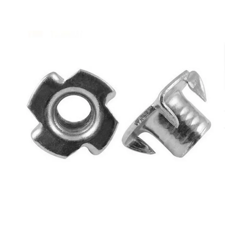 M5 Captive Nut FOUR PRONGED T NUTS Pack of 4