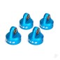 Traxxas Shock caps, aluminium (Blue-anodised), King shocks (4 pcs)