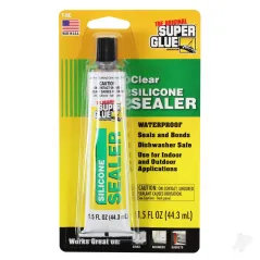 Super Glue Clear Silicone Sealer (1.5fl oz, 44.3ml)