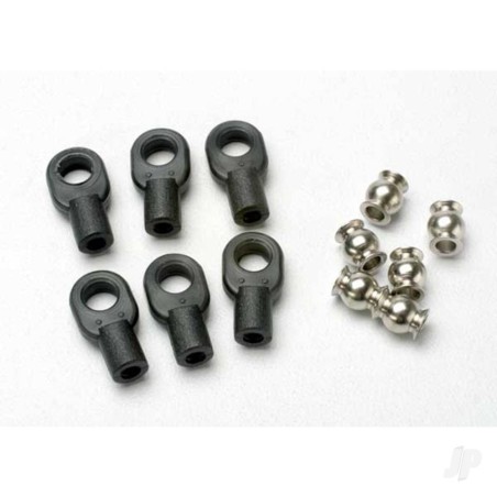 Traxxas Rod ends, Small, with hollow balls (6 pcs) (for Revo steering linkage)
