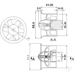GWS EDF55 Ducted Fan Unit