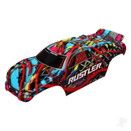 Traxxas Body, Rustler, Hawaiian Graphics (painted, decals applied)