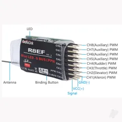 RadioLink R8EF 2.4GHz 8-Channel Receiver