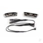 Traxxas LED lights, light harness (4 clear, 4 Red) / bumpers, Front & Rear / wire ties (3 pcs) (requires power supply 7286)