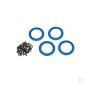 Traxxas Beadlock rings, Blue (1.9in) (Aluminium) (4 pcs) / 2x10 CS (48)