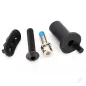Traxxas Motor mount hinge post / fixed gear adapter / 5x25mm BCS (1pc) / 4x16mm CS with split and flat washer (1pc)