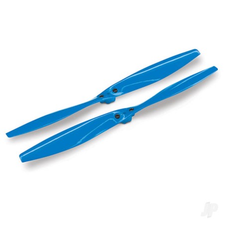 Traxxas Rotor blade Set, Blue (2 pcs) ( with screws)