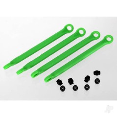 Traxxas Push rod (moulded composite) (Green) (4 pcs) / hollow balls (8 pcs)