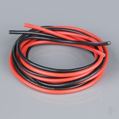 Radient Silicone Wire, 16AWG, 252 Strand, 4ft / 1.2m Red-Black