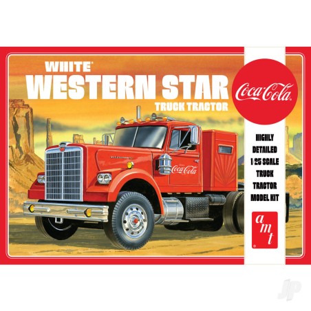 AMT White Western Star Semi Tractor (Coca Cola)