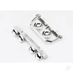 Traxxas Light bar, Front bumper (chrome) (1pc), roof light bar (chrome) (1pc)