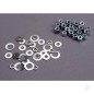 Traxxas Nut Set, lock nuts (3mm (11) and 4mm (7 pcs)) & washer Set