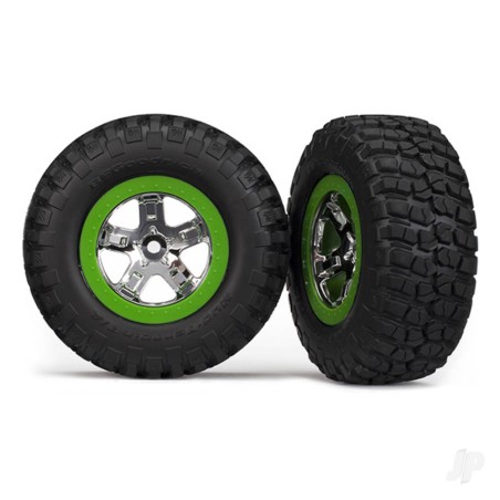 Traxxas Tyres and Wheels, Assembled Glued BFGoodrich Mud-Terrain T / A KM2 Tyre (2 pcs) (2WD Front Only)
