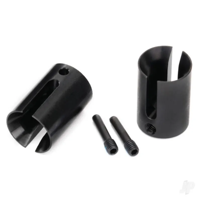 Traxxas Drive cup, machined Steel (2 pcs) / 4x17mm screw pins (2 pcs)