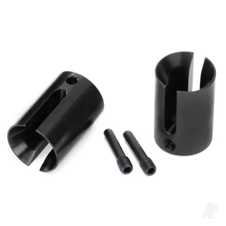 Traxxas Drive cup, machined Steel (2 pcs) / 4x17mm screw pins (2 pcs)