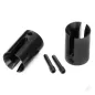 Traxxas Drive cup, machined Steel (2 pcs) / 4x17mm screw pins (2 pcs)