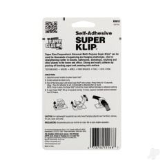 Super Glue Self Adhesive Super Klip (10/pkg)