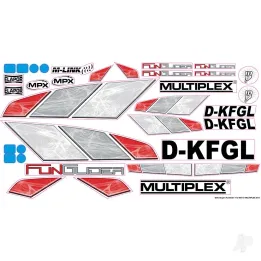 Multiplex Decal Set FunGlider 724801
