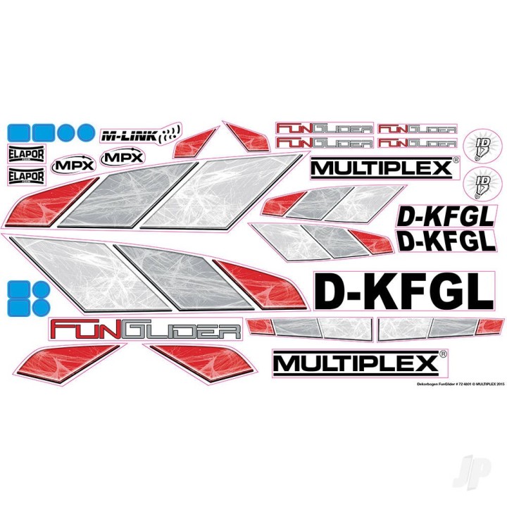 Multiplex Decal Set FunGlider 724801
