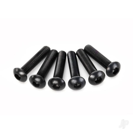 Traxxas Screws, 3x14mm button-head machine (hex drive) (6 pcs)