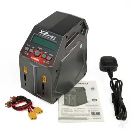 GT Power X2 Pro Charger 2x100W AC/DC 12A Intelligent Charger / Discharger (UK)