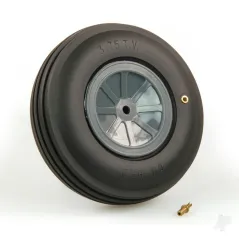Dubro 3-3/4in diameter Large Treaded Wheel (1 each per card)