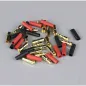 Radient 3.5mm Gold Connector Pairs including Heat Shrink (10 pcs)