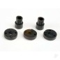 Traxxas Piston head Set (2-hole (2 pcs) / 3-hole (2 pcs)) / shock mounting bushings & washers (2 pcs) (Big Bore shocks)