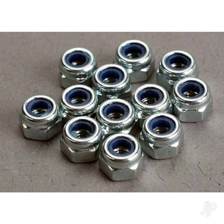 Traxxas Nuts, 3mm nylon locking (12 pcs)