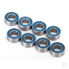 Traxxas Ball bearings, Blue rubber sealed (4x8x3mm) (8 pcs)