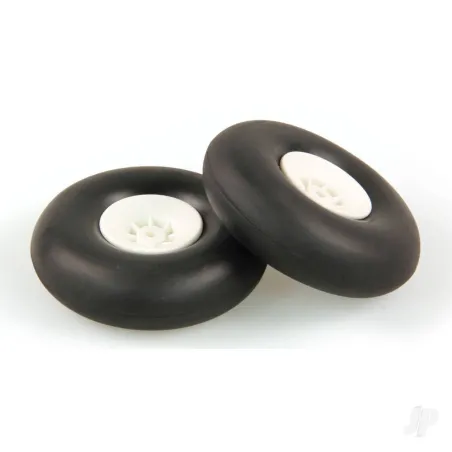 JP 3.1/2in - (87mm) White Wheels (2 pcs)