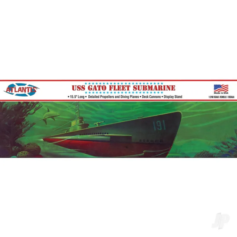 Atlantis Models 1:240 WWII Gato Class Fleet Submarine