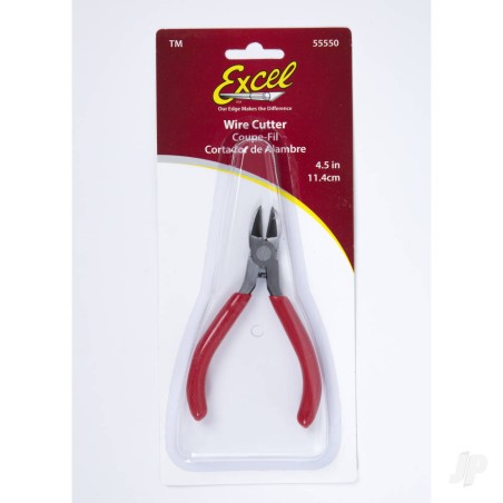 Excel 4.5in Spring Loaded Soft Grip Wire Cutter (Carded)