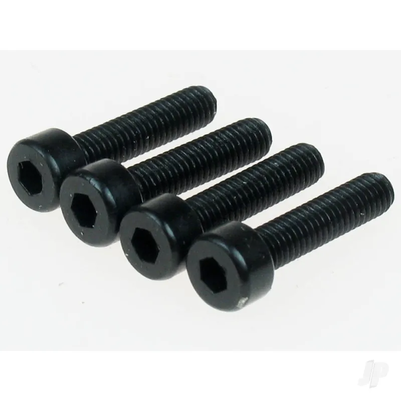 Dubro 3.5mm x 15 Socket-Head Cap Screws (4 pcs per package)