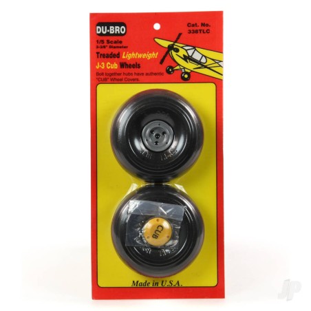 Dubro 1/5 Scale Tred Light J3 Wheels (1 pair per card)