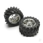 Traxxas Tyres and Wheels, Assembled Glued Maxx Chevron Tyres (2 pcs)