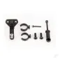 Traxxas Trailer hitch (assembled)/ trailer coupler/ 3mm spring pre-load spacers (2)/ 2.5x8mm BCS (2)/ 1.6x10mm BCS (self-tapping