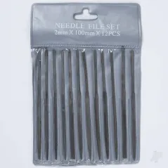 Excel 4in (10.1cm) Assorted Mini Files, Cut 2 (12 pcs) (Pouch)