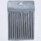 Excel 4in (10.1cm) Assorted Mini Files, Cut 2 (12 pcs) (Pouch)